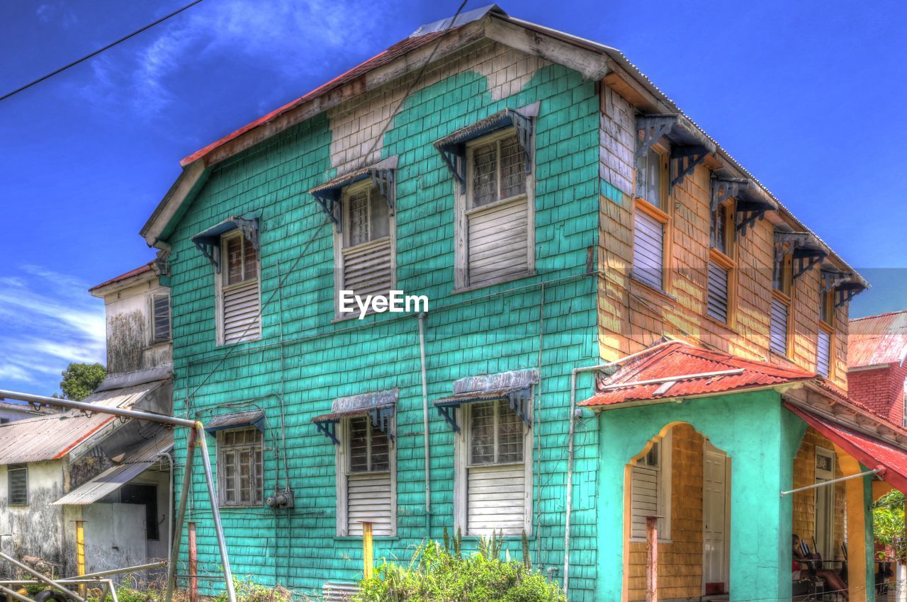 LOW ANGLE VIEW OF HOUSE