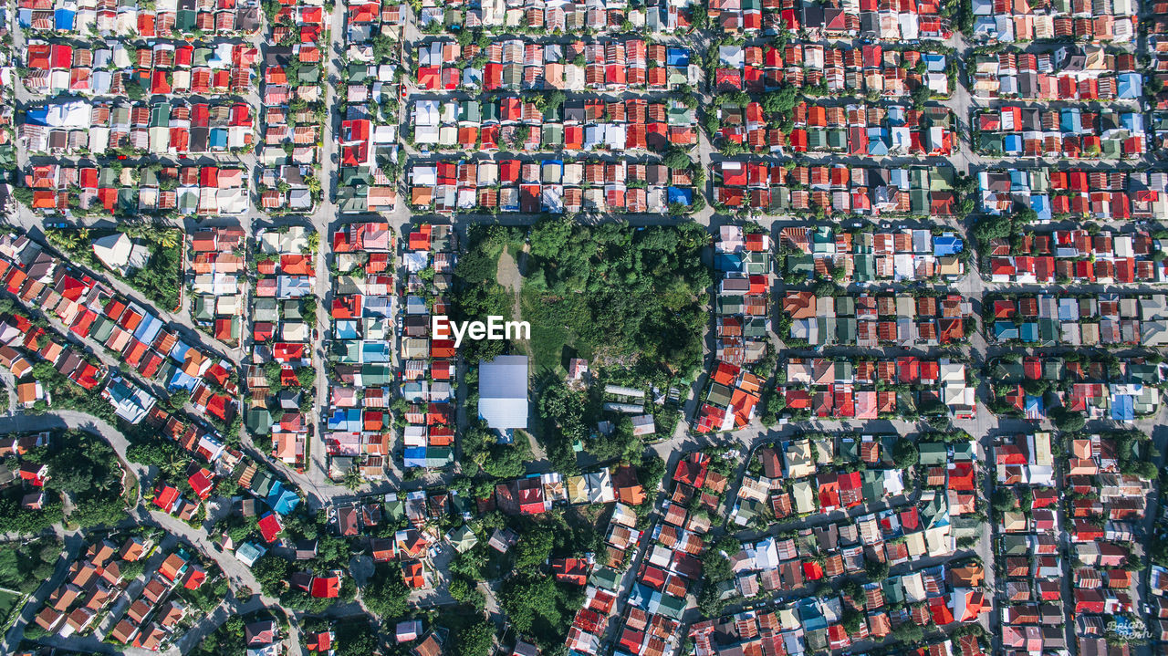 Aerial view of townscape