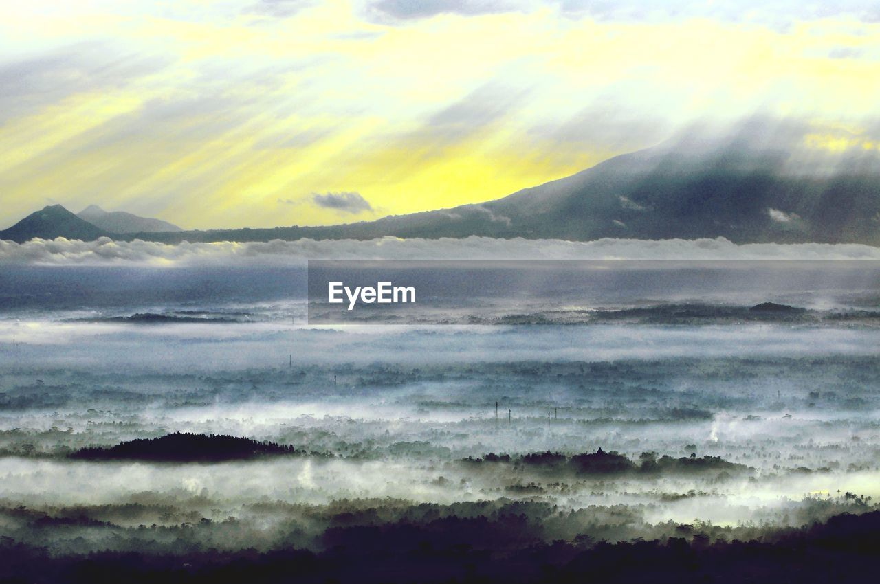 SCENIC VIEW OF SEA DURING SUNSET