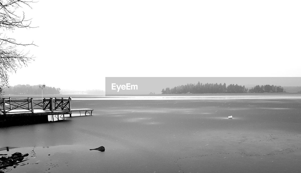 VIEW OF LAKE AGAINST SKY