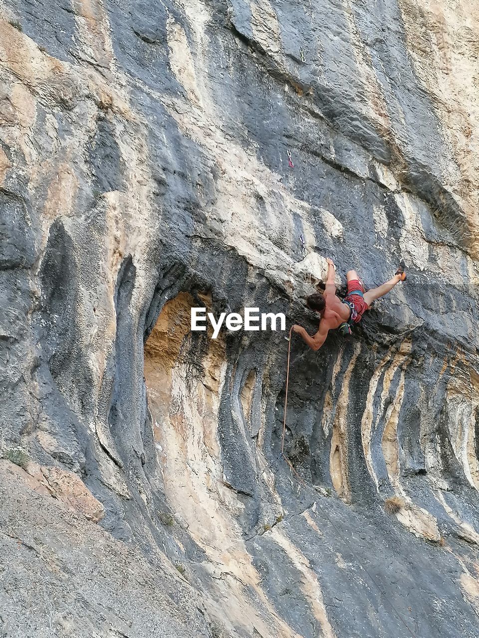 Man standing on rock