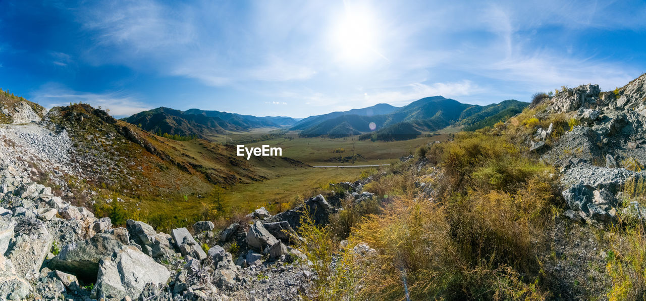 PANORAMIC SHOT OF LANDSCAPE AGAINST SKY