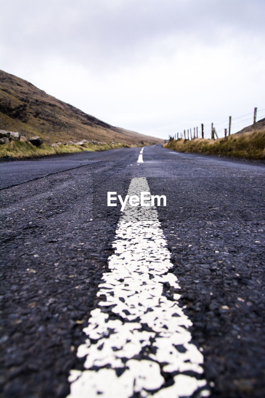 SURFACE LEVEL VIEW OF ROAD