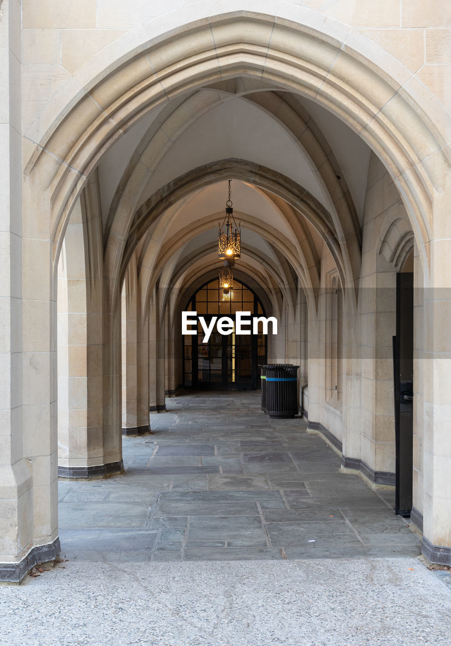 Corridor of historic building