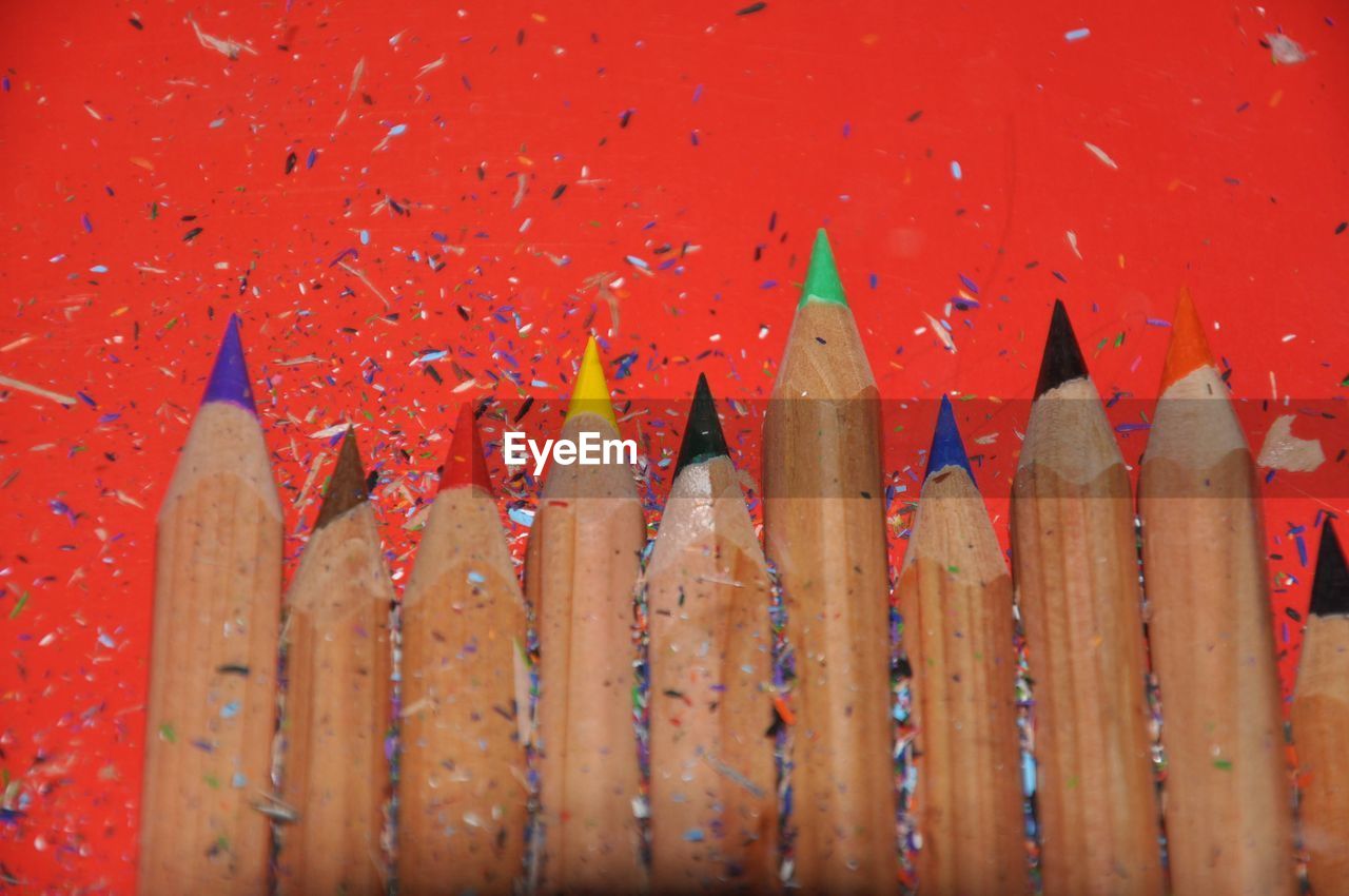 red, no people, wood, close-up, day, multi colored, nature, outdoors