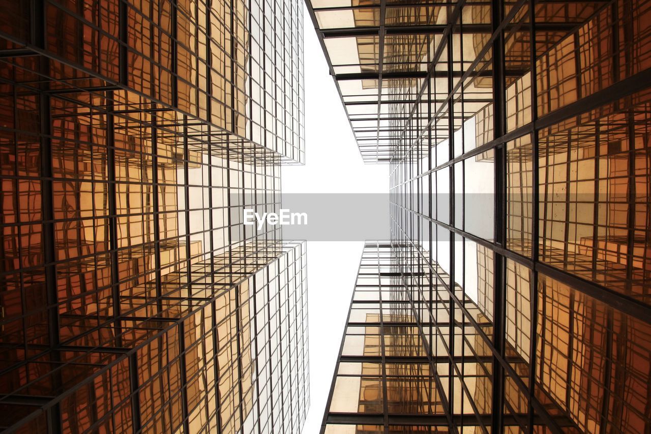 Low angle view of skylight