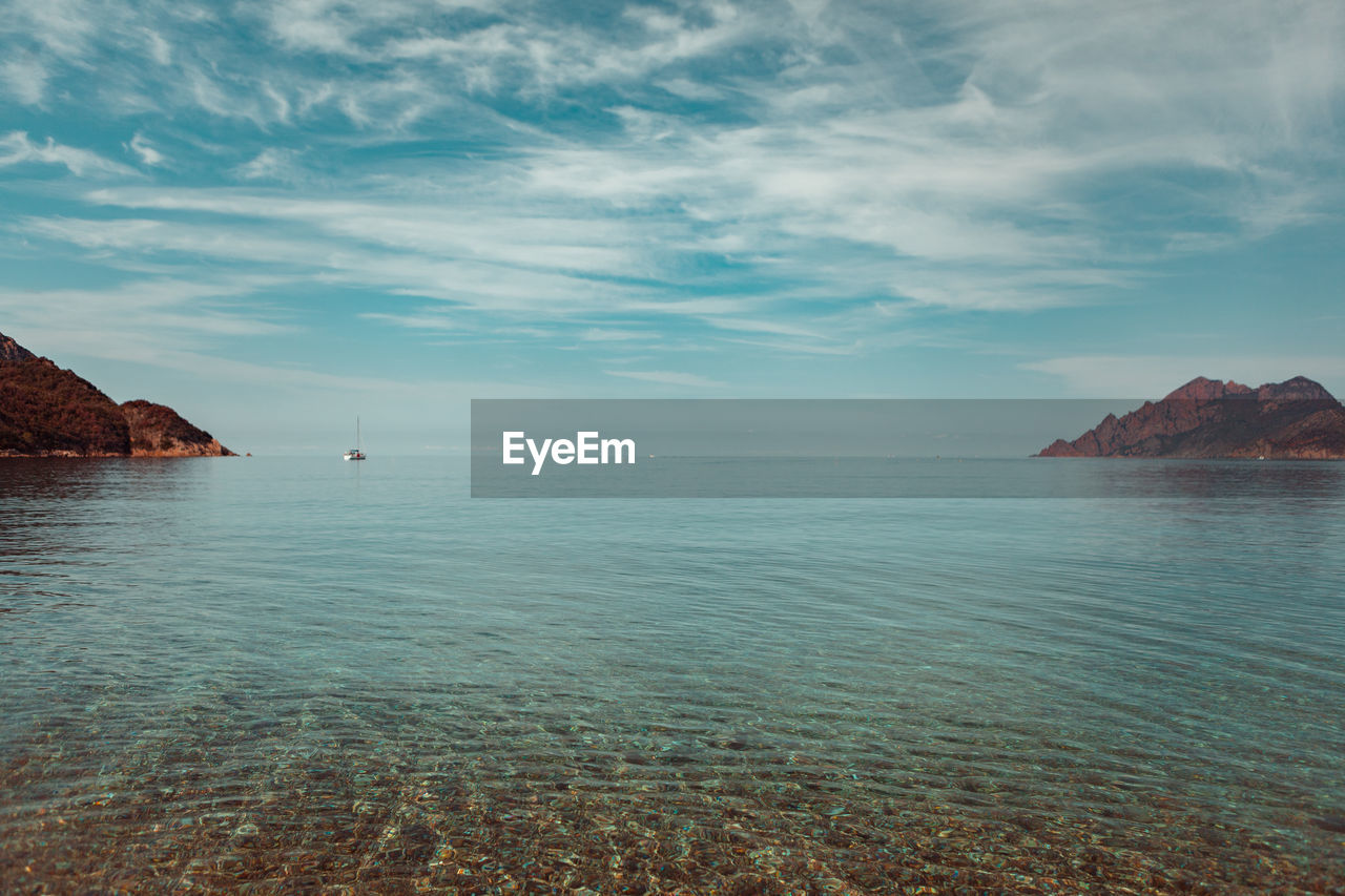 Scenic view of sea against sky