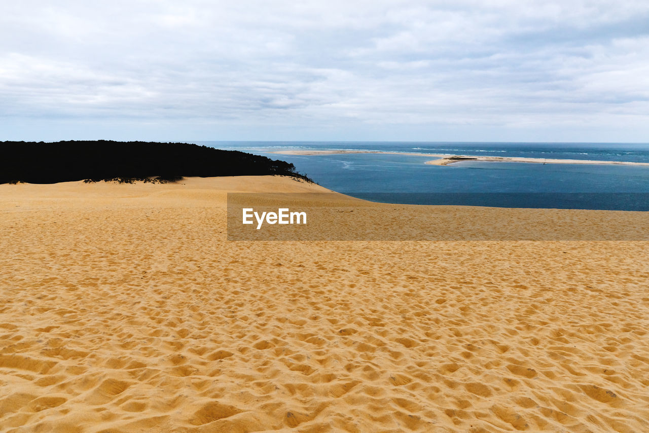 The beautiful desert like dune du pilat at arcachon in france