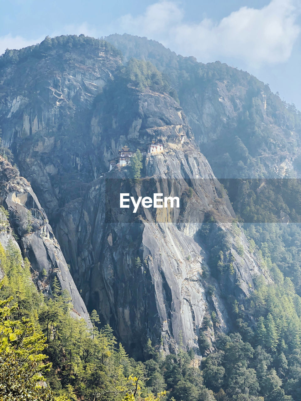 AERIAL VIEW OF LANDSCAPE AND MOUNTAINS