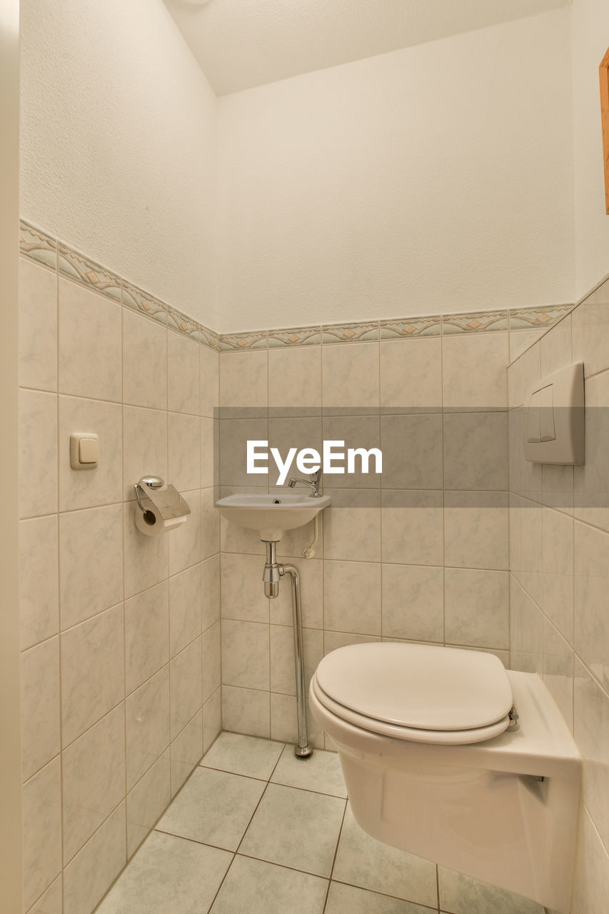 interior of bathroom at home