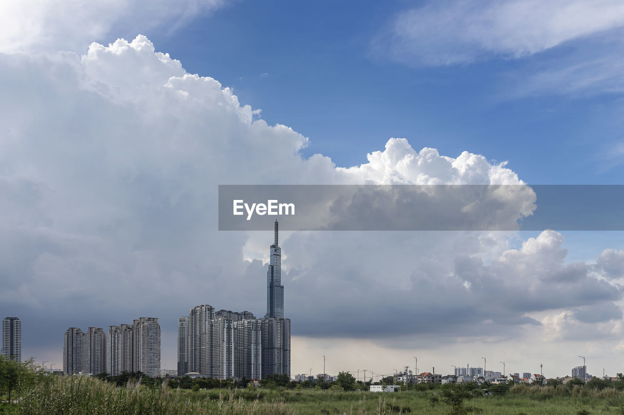 PANORAMIC VIEW OF SMOKE STACK AGAINST SKY