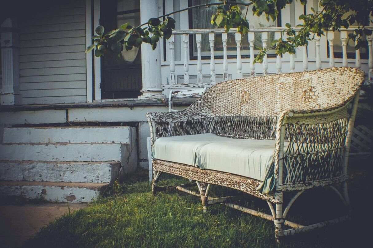 Sofa in yard