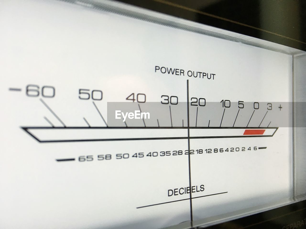 Close-up of illuminated amplifier