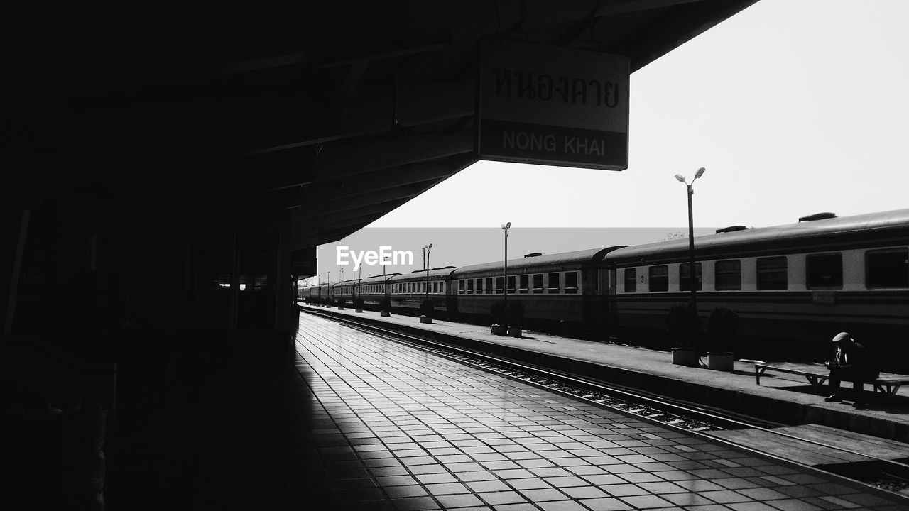 TRAIN AT RAILROAD STATION