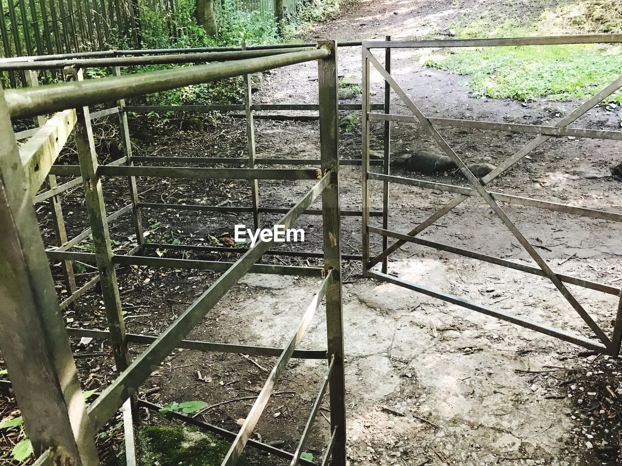 HIGH ANGLE VIEW OF METAL
