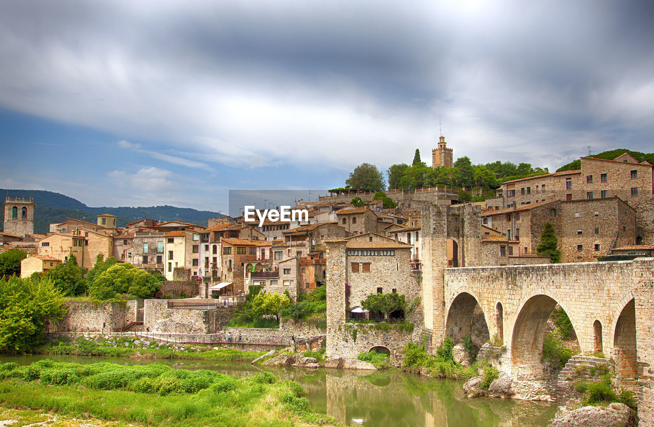 Old spanish town, the former fortress. besalu, spain.