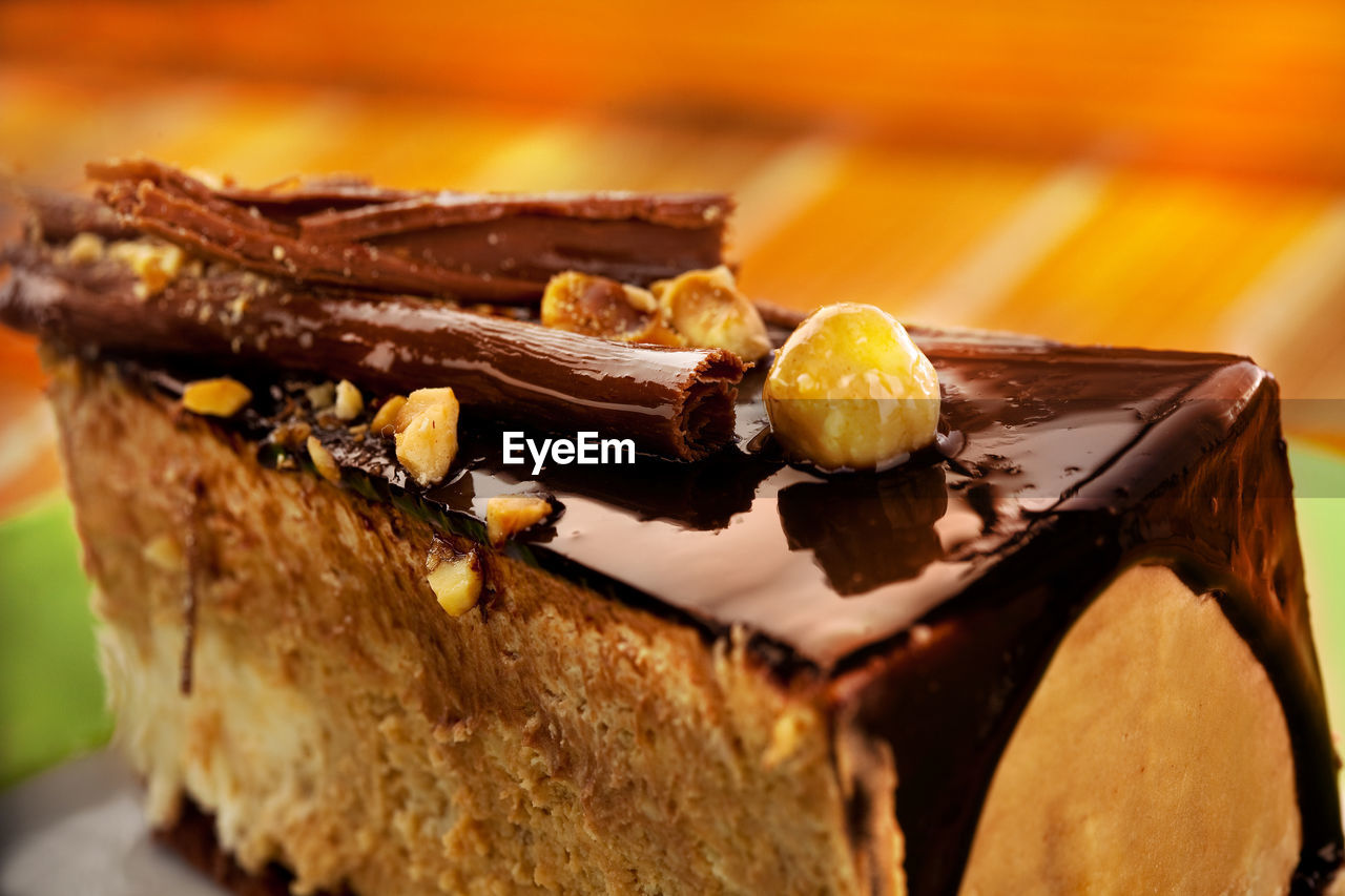 Close-up of cake in plate