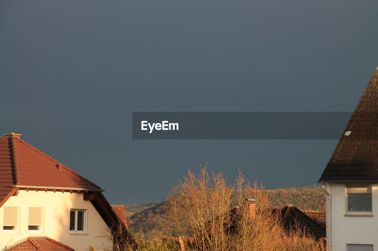 Low angle view of houses