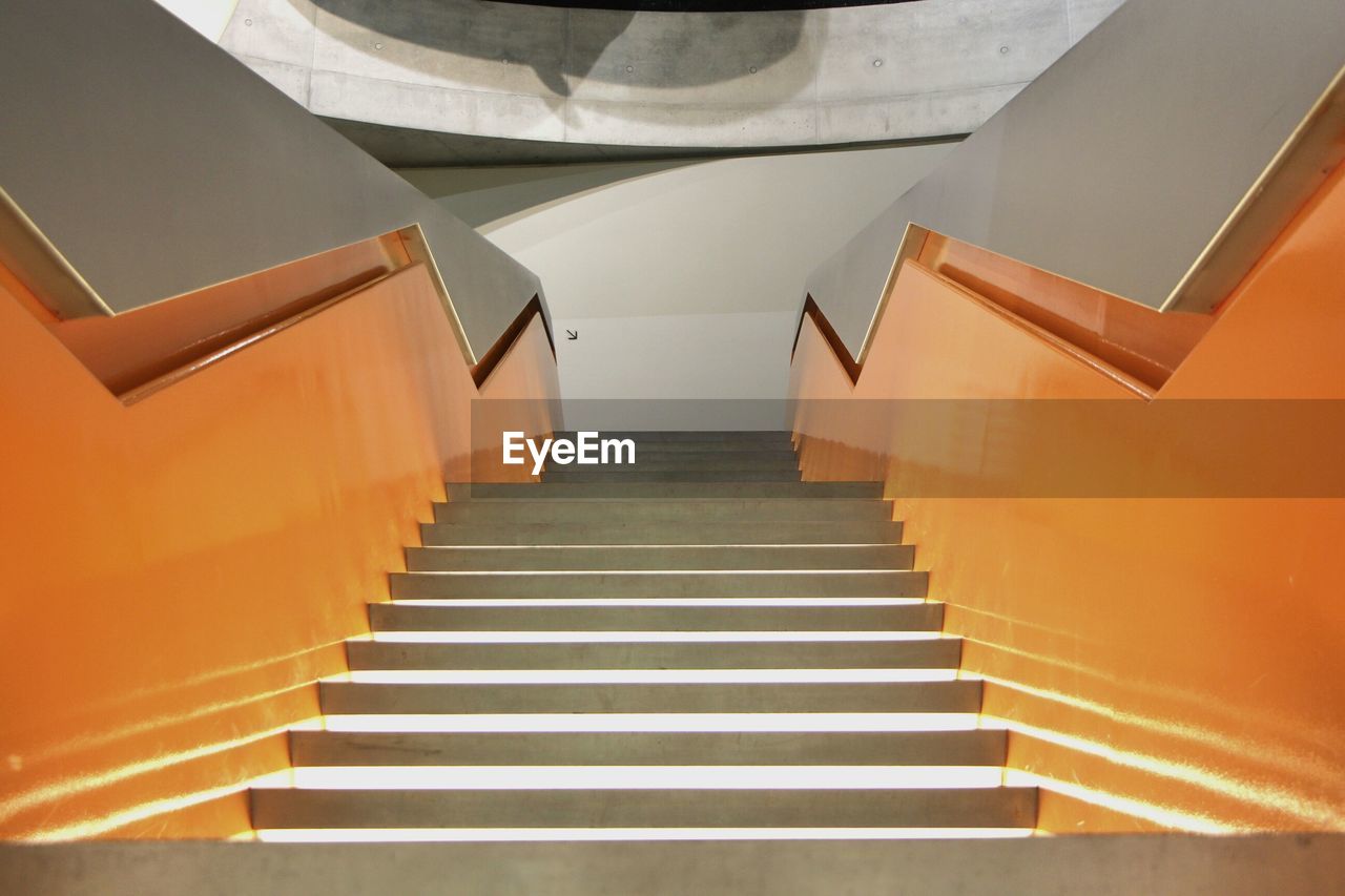 Low angle view of staircase in building