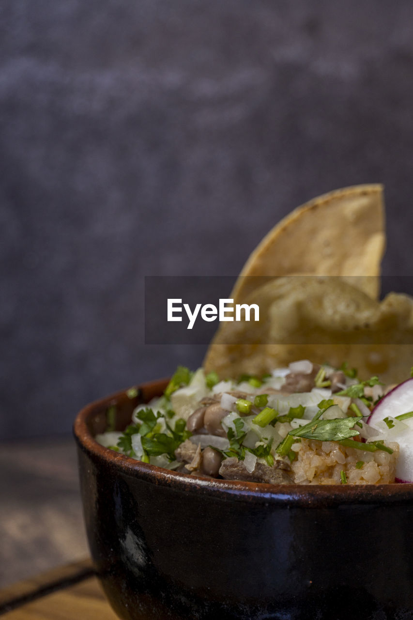 close-up of food in bowl