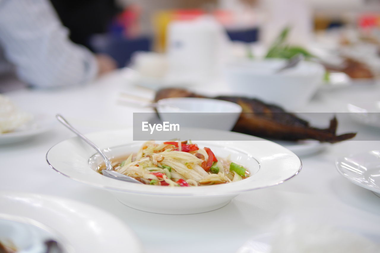 MEAL SERVED IN PLATE