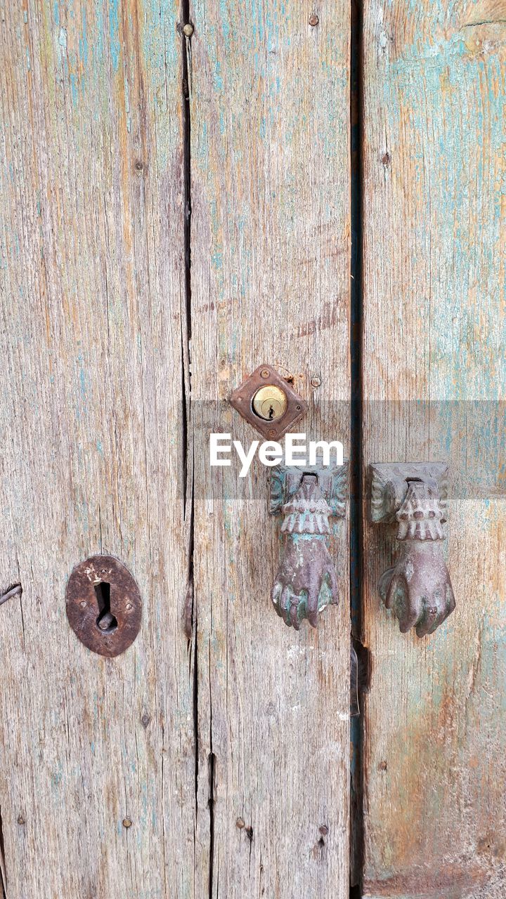 Full frame shot of old wooden doors