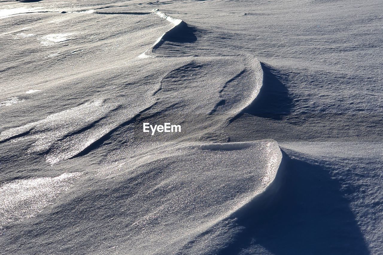 aerial view of snow covered landscape