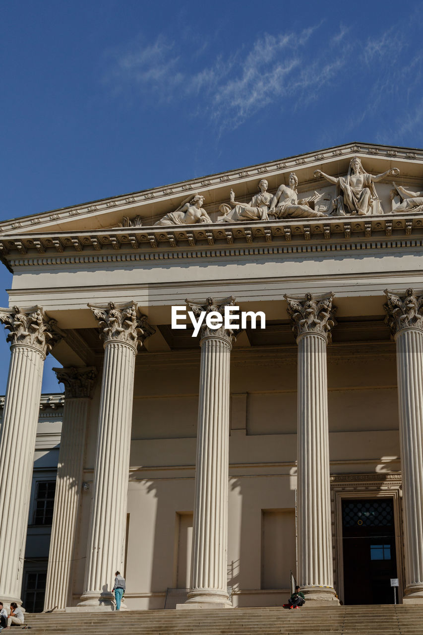 Low angle view of historical building