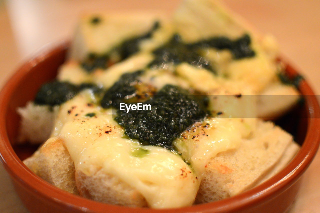 CLOSE-UP OF SERVED FOOD IN PLATE