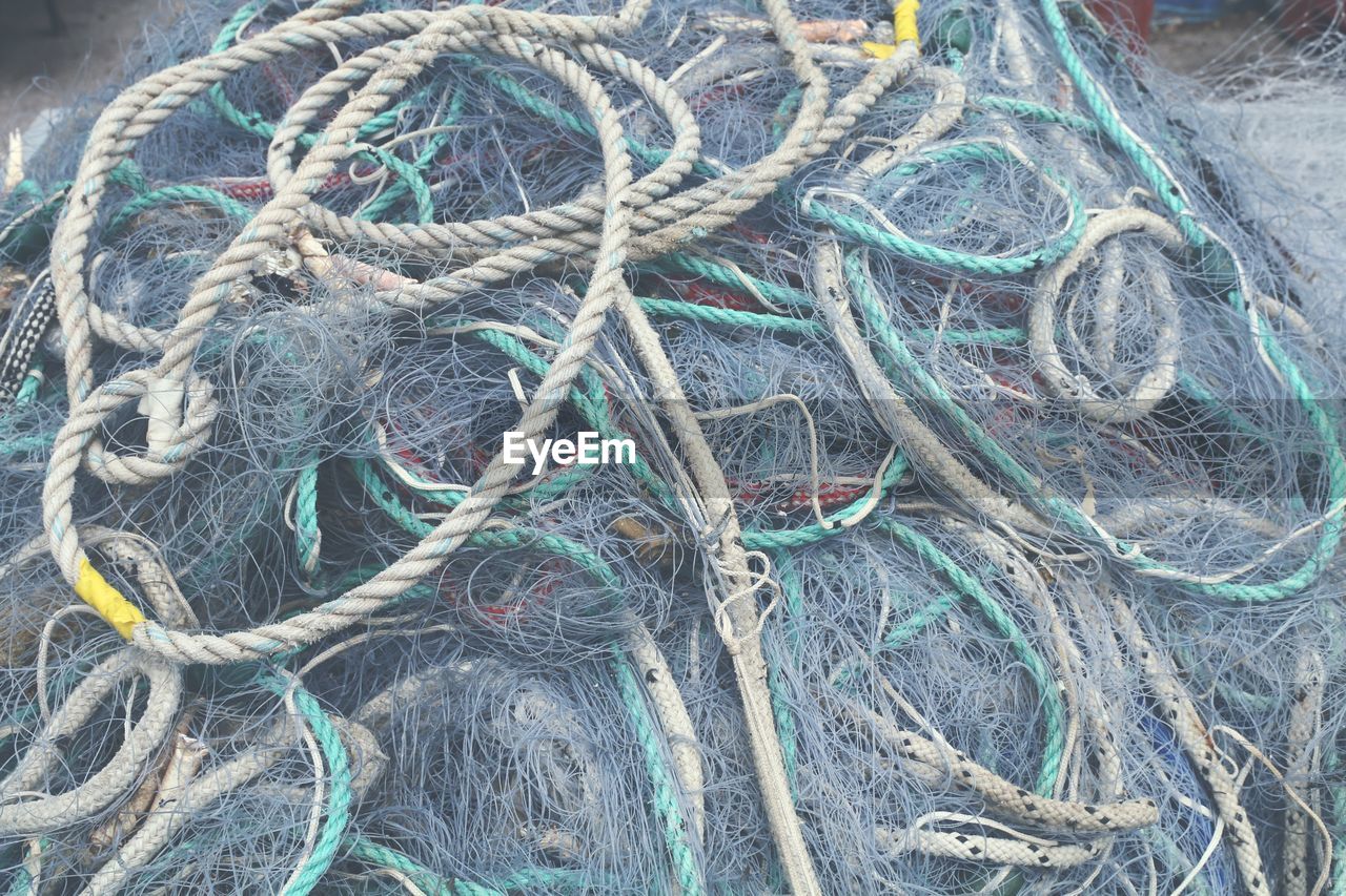 Close-up of fishing net