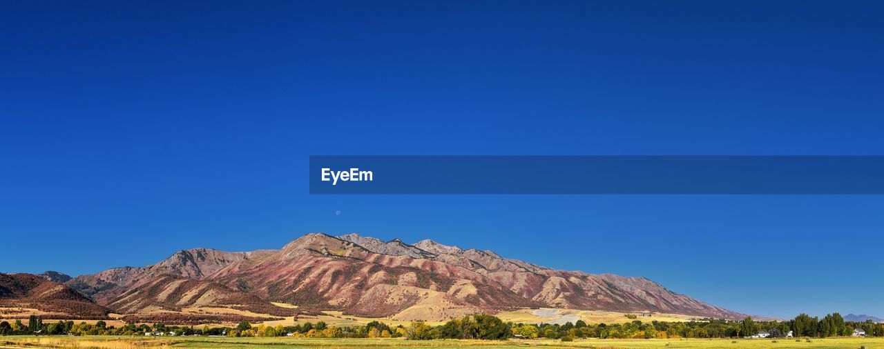 Logan valley landscape views including wellsville mountains, nibley, hyrum, wasatch range utah usa