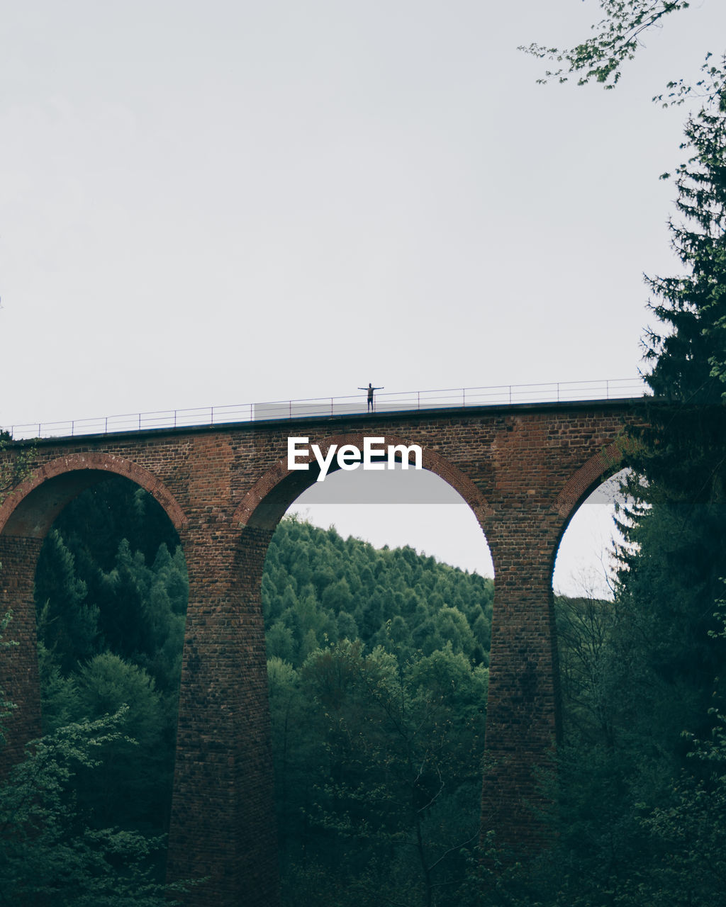 Low angle view of bridge against clear sky