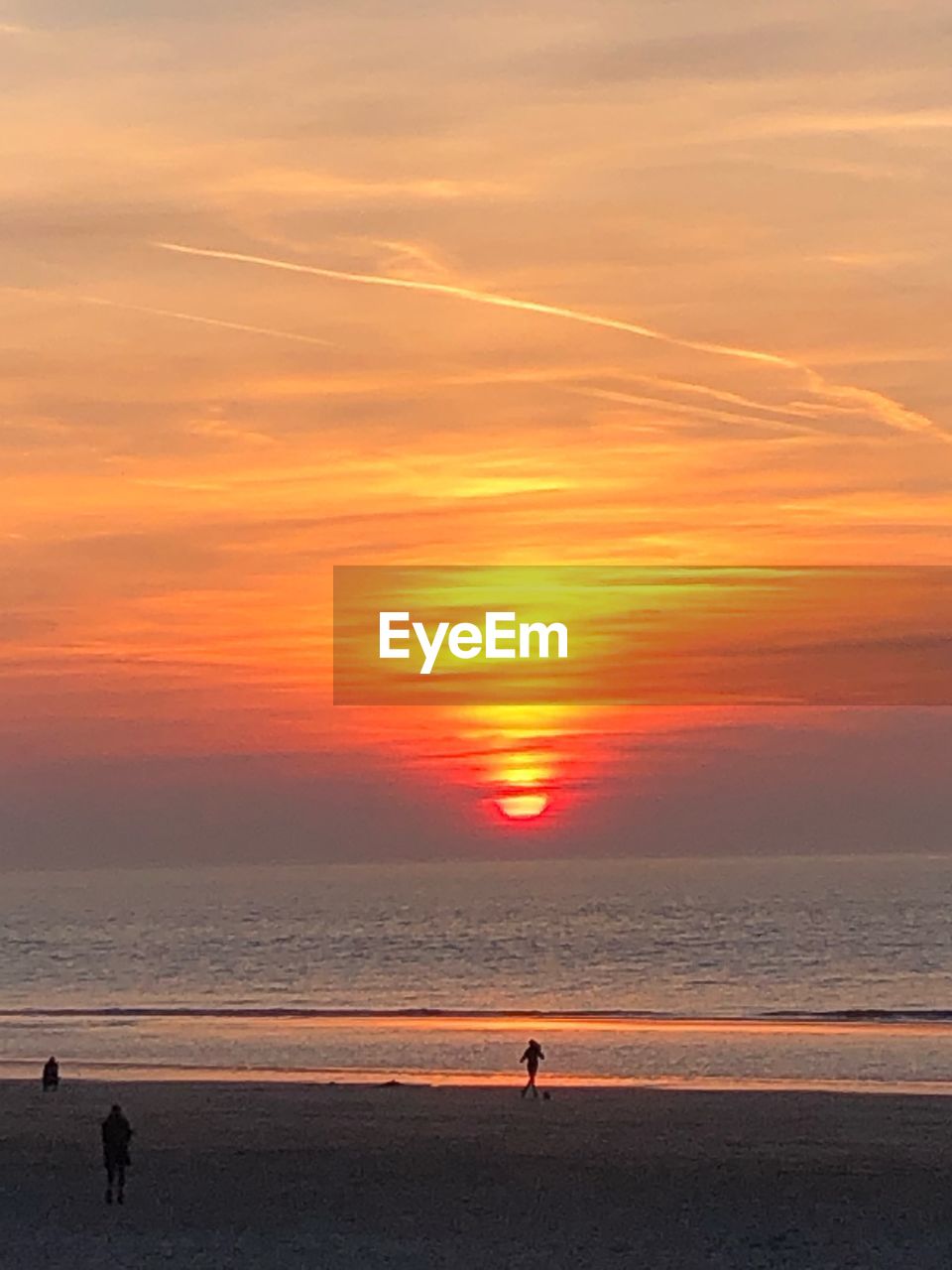 SCENIC VIEW OF BEACH DURING SUNSET