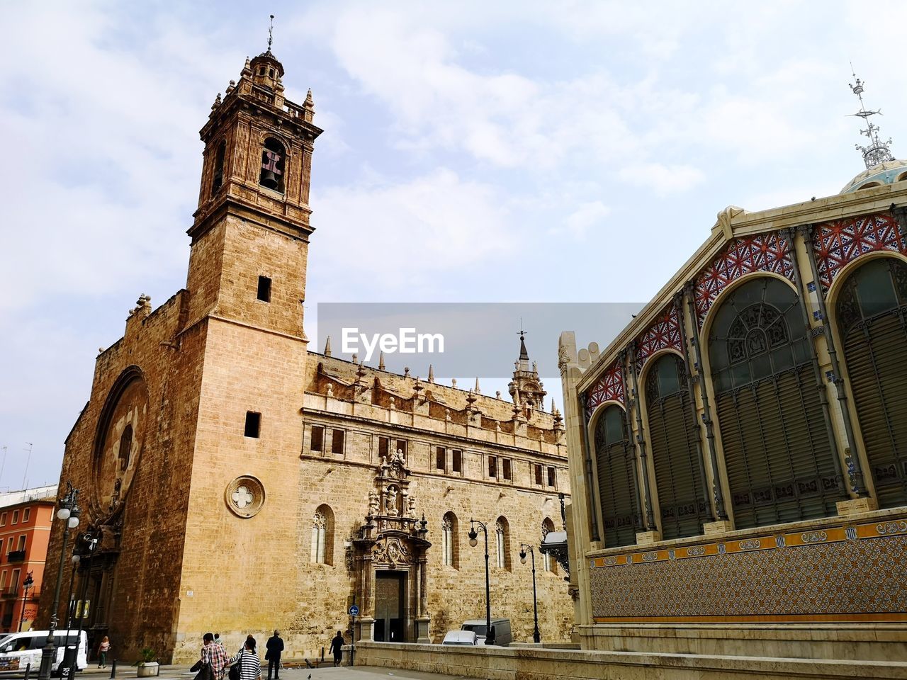 Low angle view of historical building against sky