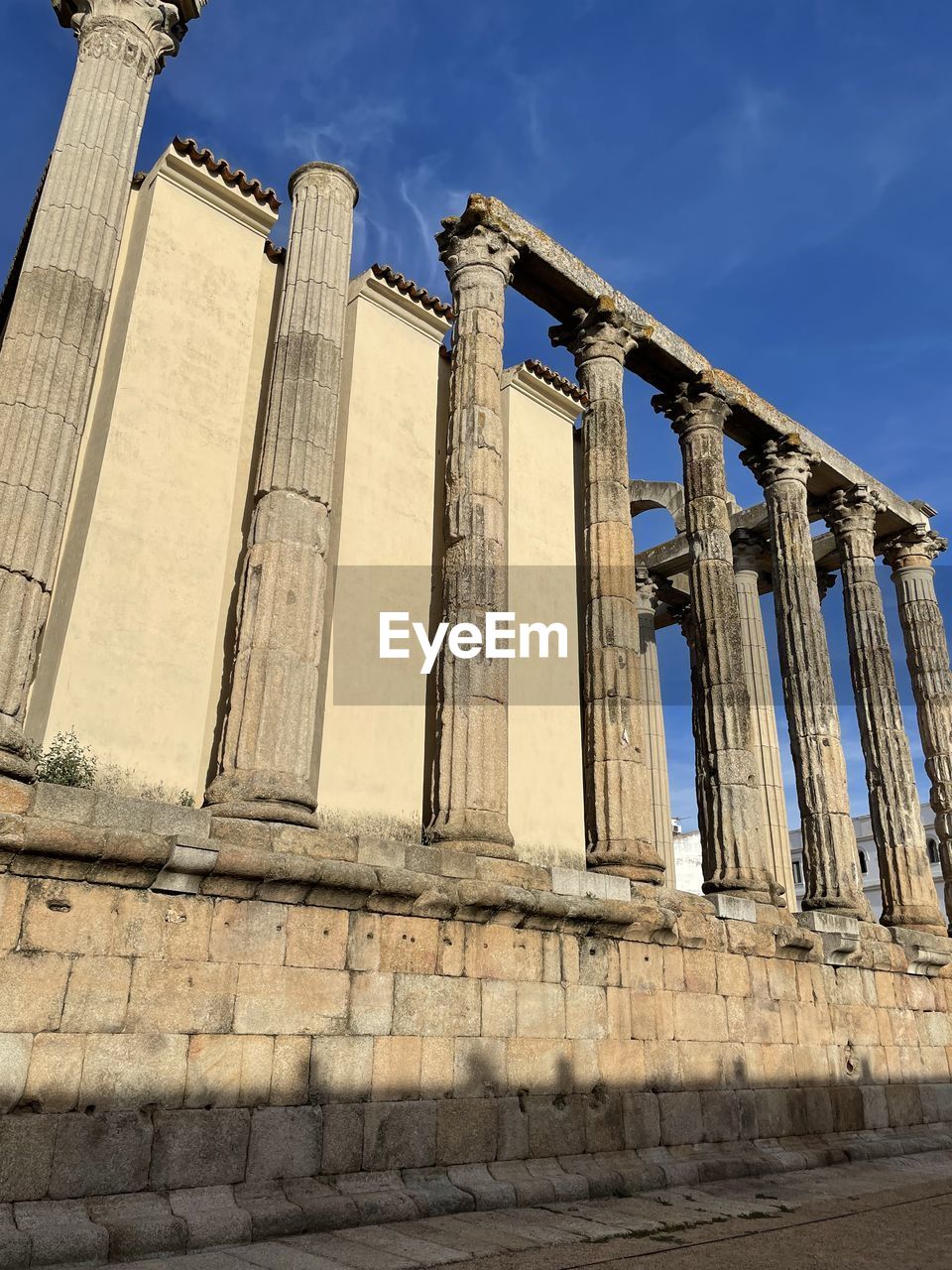 Low angle view of historical building