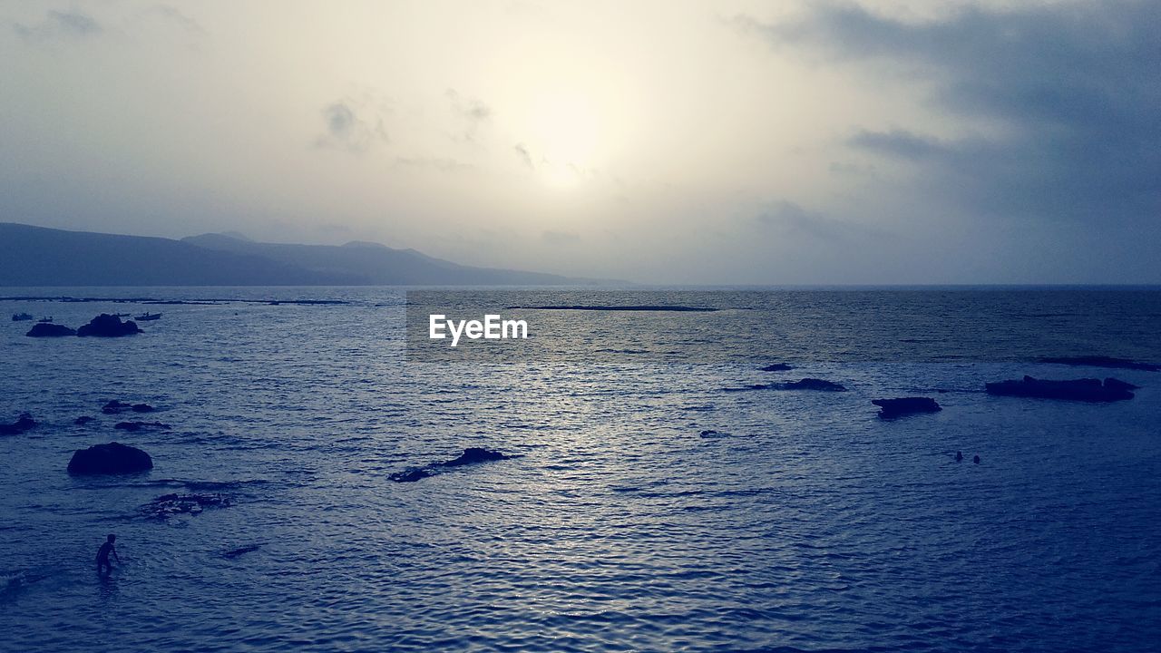 SCENIC VIEW OF CALM SEA AGAINST SKY