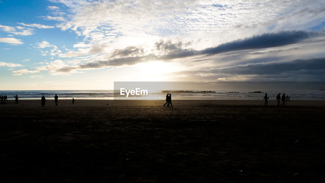 Beach at sundown