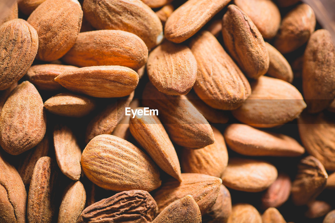 Detail shot of almonds