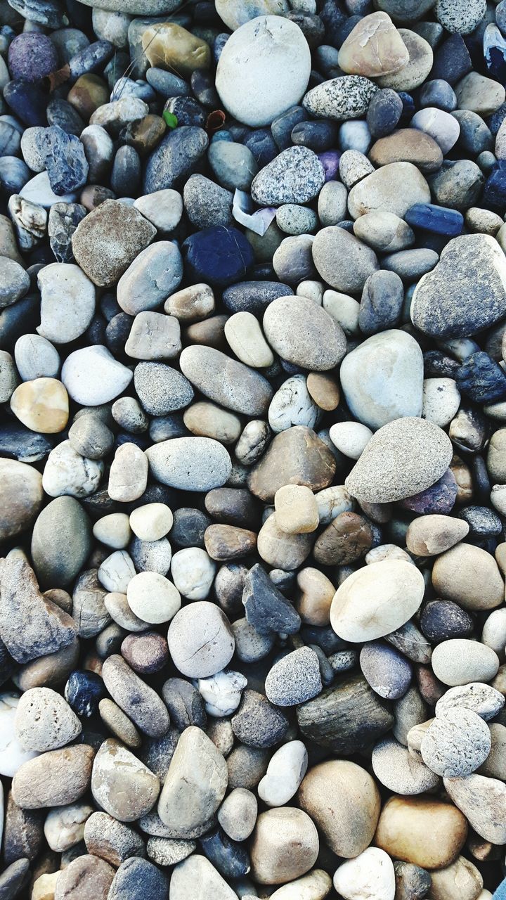 Full frame shot of pebbles