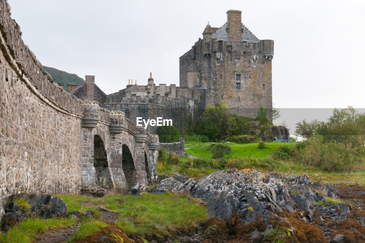 Eilean donan castle in the loch alsh at the highlands of scotland. united kingdom