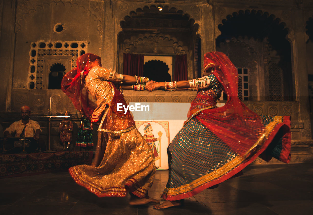 People performing in stage 