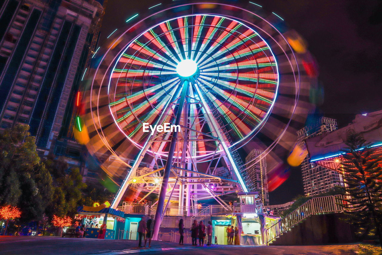 Malaysia funfair at night. i city shah alam malaysia. kuala lumpur. 