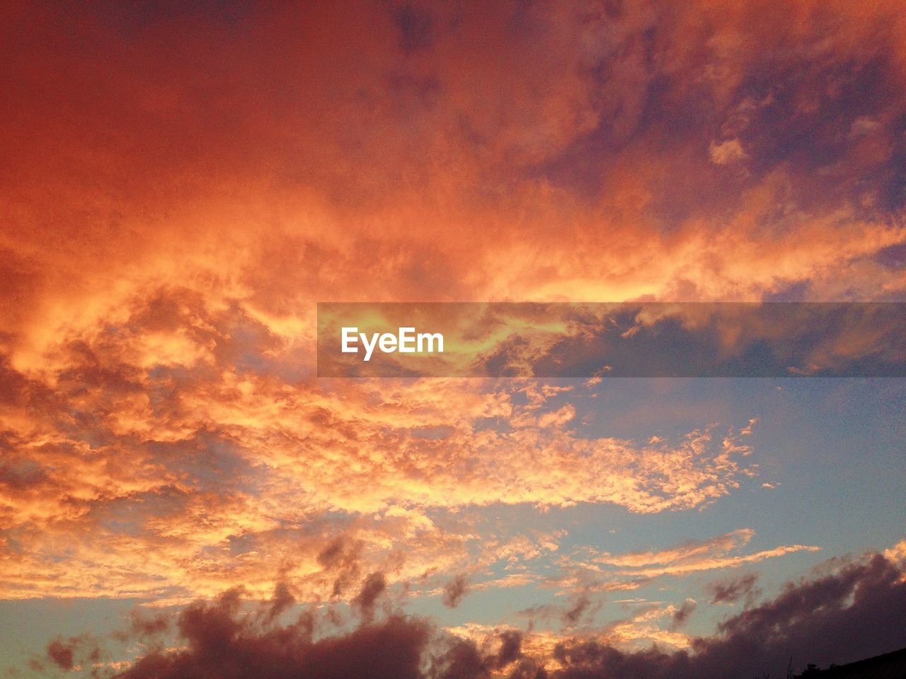 Low angle view of dramatic sky during sunset