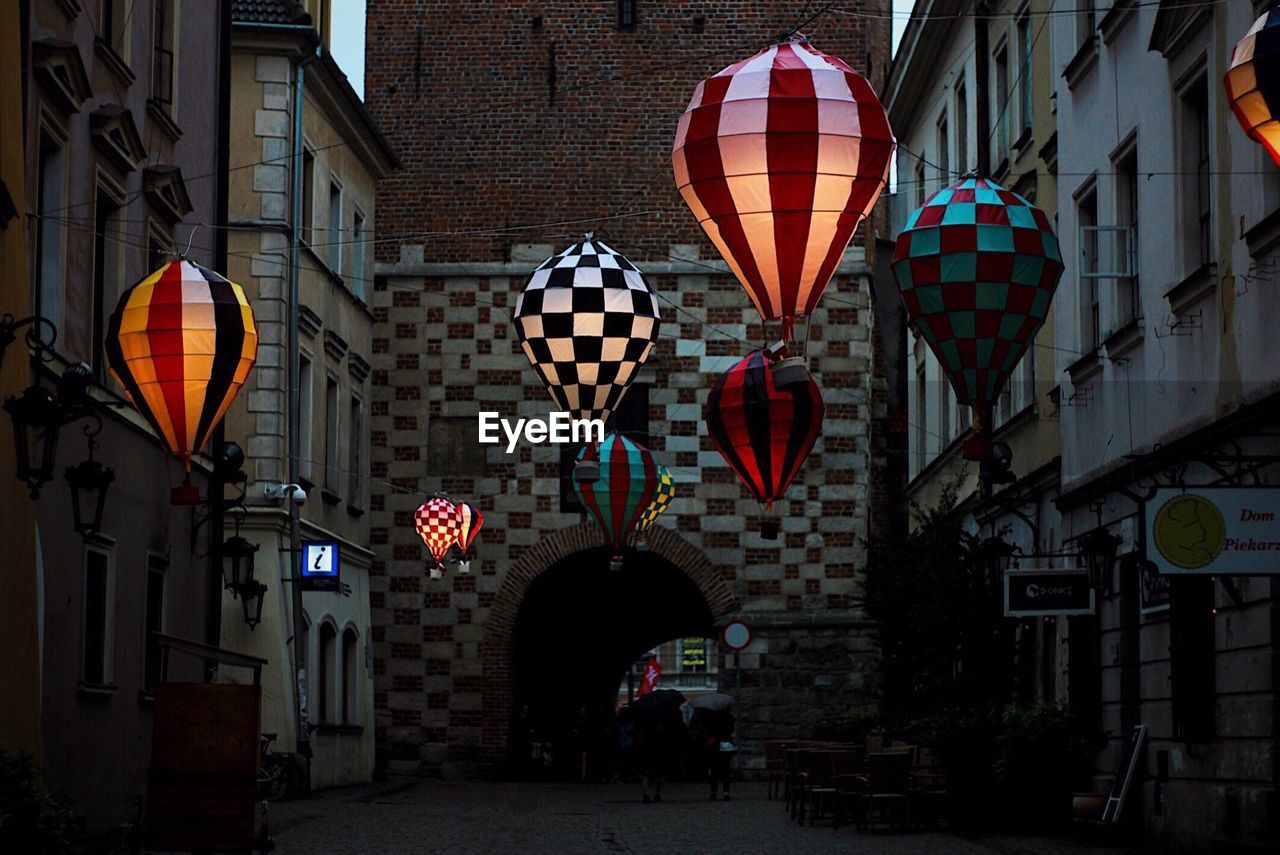 LANTERN HANGING OVER CITY