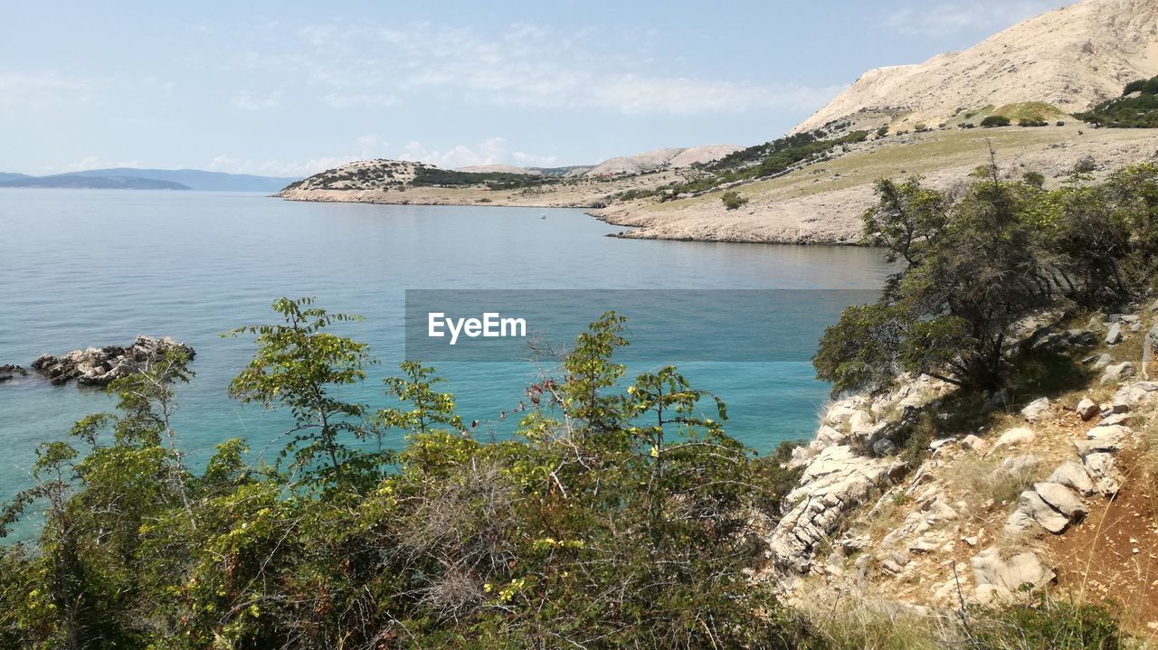 Beautiful coastline on krk island