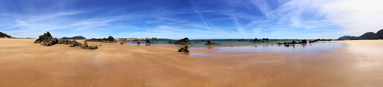 PANORAMIC VIEW OF PEOPLE ON BEACH