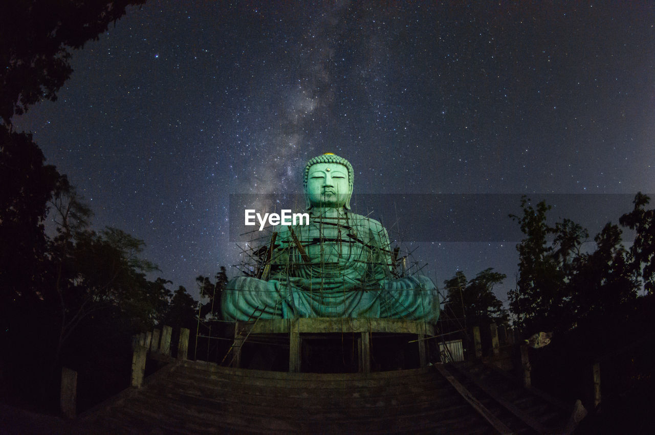 Daibutsu or 'giant buddha' large statue of buddha, mae tha district, lampang province.