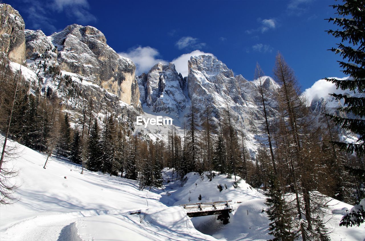 SCENIC VIEW OF SNOWCAPPED MOUNTAIN AGAINST SKY