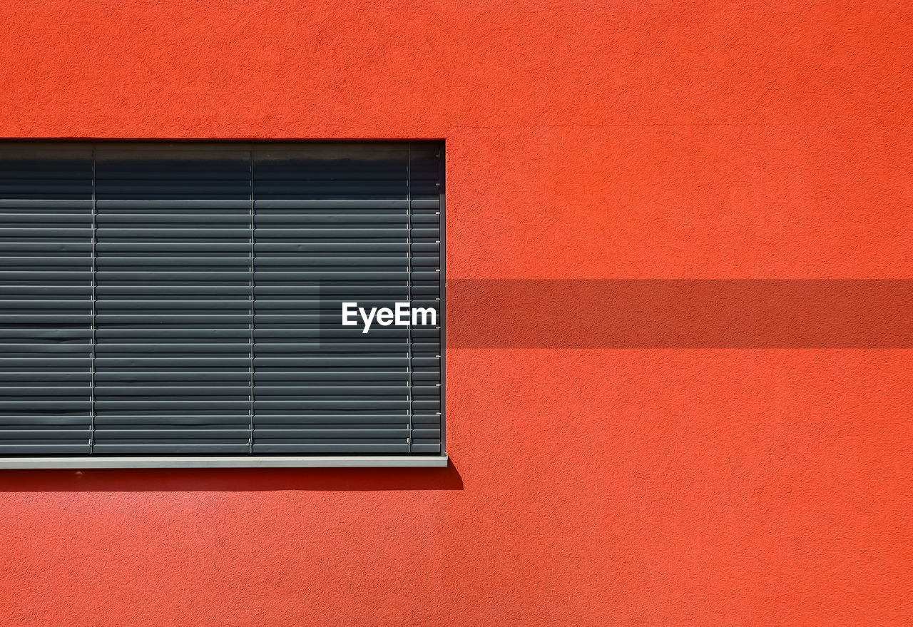 Low angle view of window on building