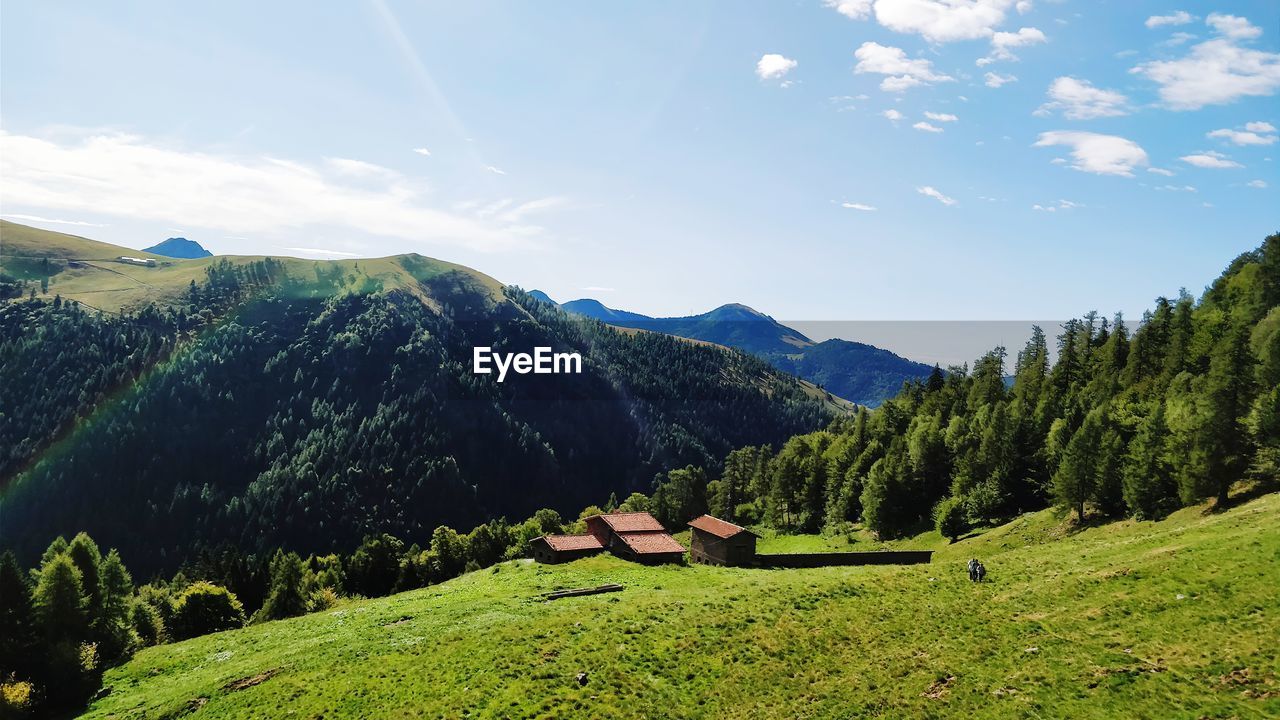 Scenic view of mountain against sky